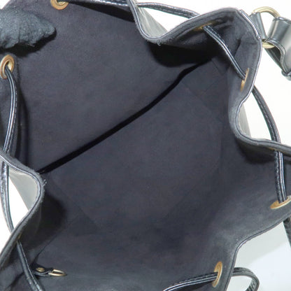 Louis Vuitton Petit Noe Epi Leather, Black, Leather, Handbag