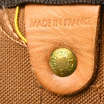 Louis Vuitton Keepall Bandoulière Monogram, Brown, Canvas, Travel Bag