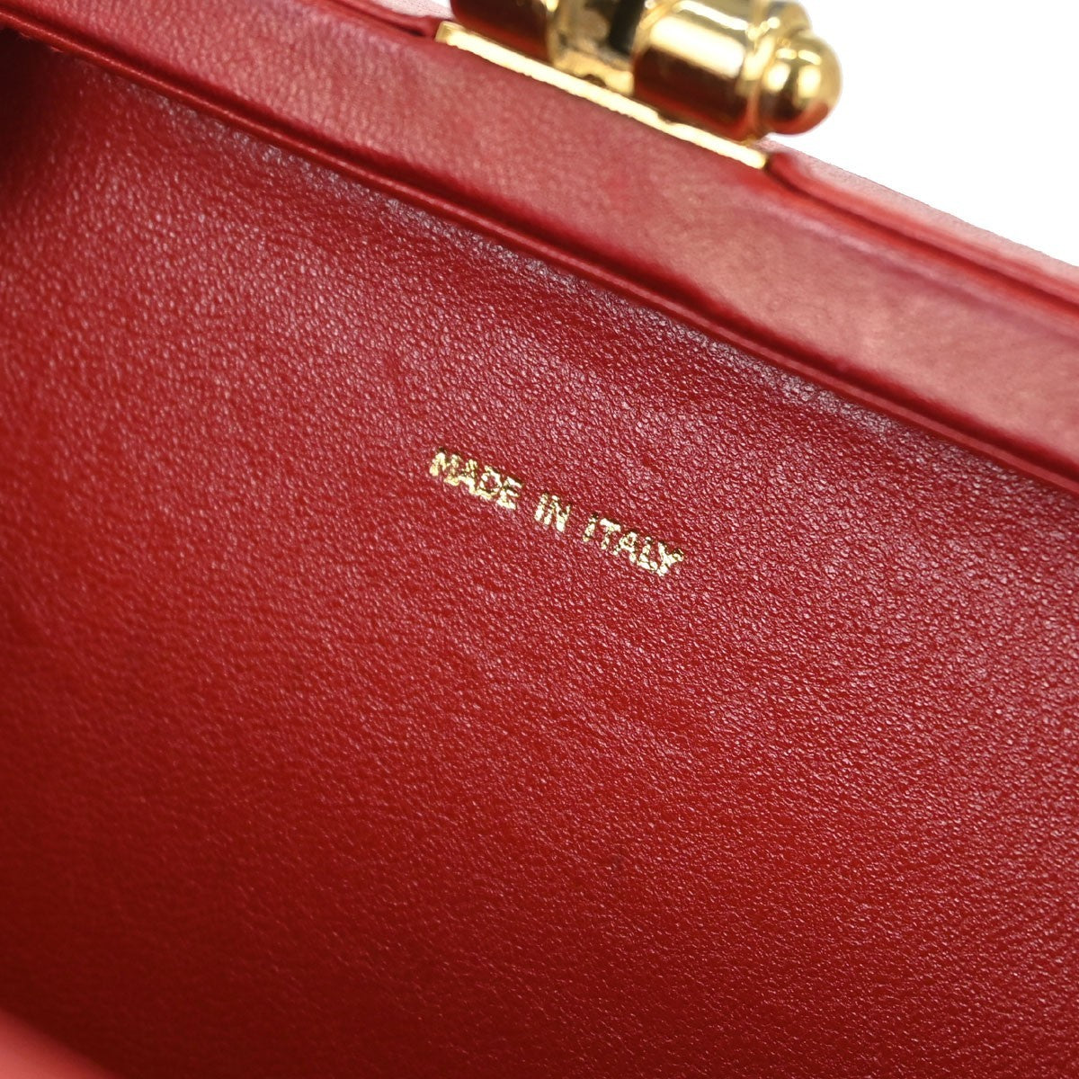 Chanel Camera Chevron Lambskin, Red, Leather, Handbag