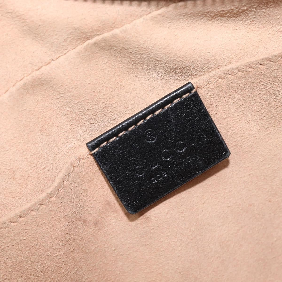 Gucci GG Marmont Matelasse Leather, Black, Leather, Shoulder Bag