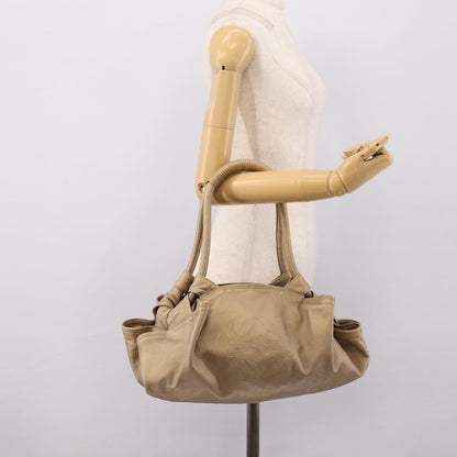 Loewe Aire Leather, Gold, Leather, Shoulder Bag