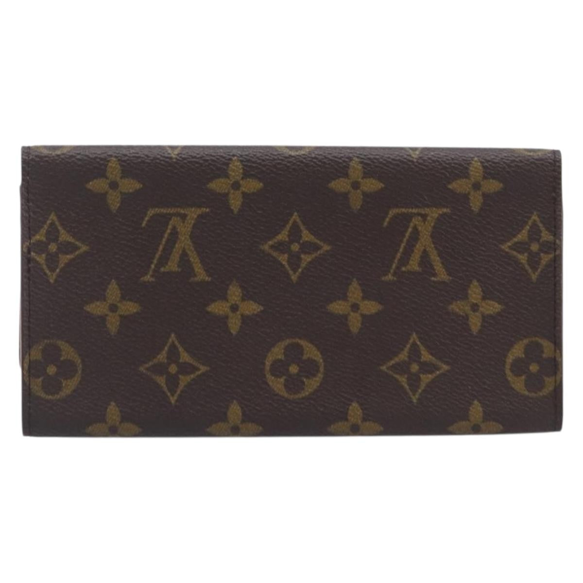 Louis Vuitton Long Macassar Monogram Canvas, Brown, Canvas, Wallet