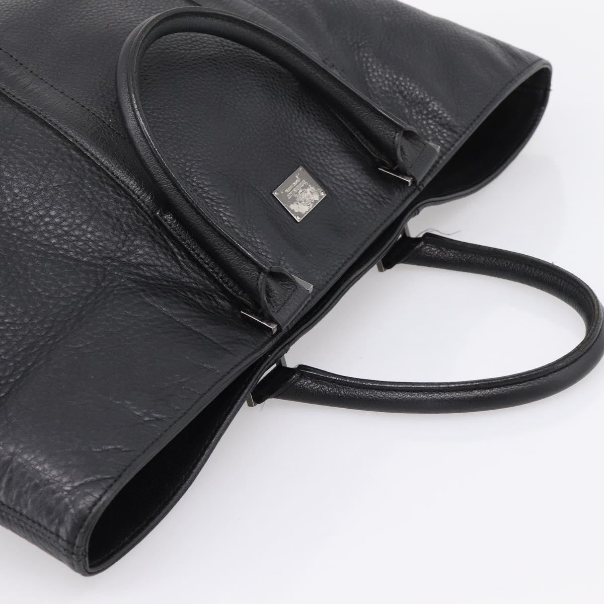 Burberry Black Label Leather, Black, Leather, Tote Bag