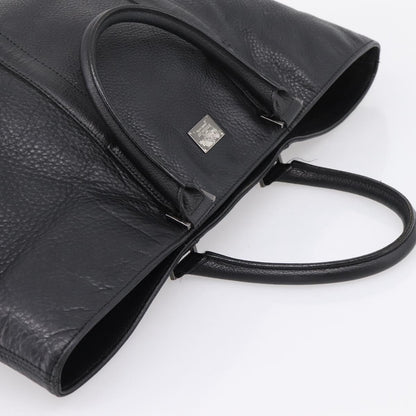 Burberry Black Label Leather, Black, Leather, Tote Bag