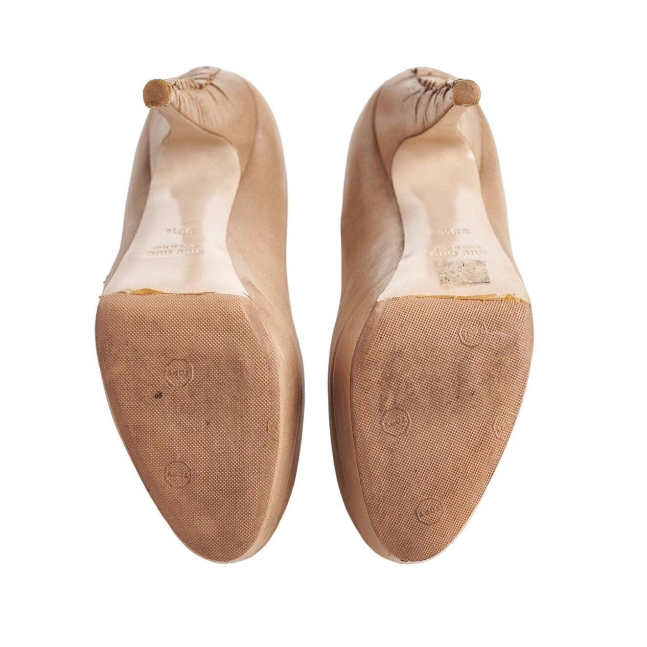 Γόβες Miu Miu 8 US Sand Beige