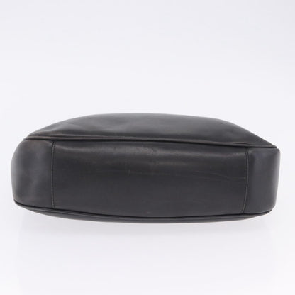 Gucci Vintage Bamboo Handle Open Hobo Leather, Black, Leather, Shoulder Bag