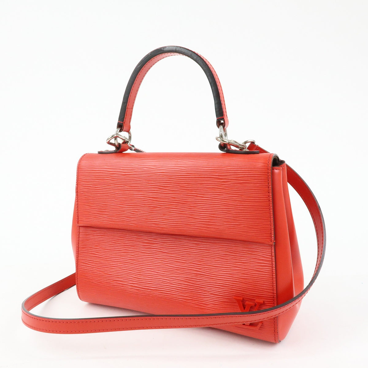 Louis Vuitton Cluny Top Handle Epi Leather, Red, Leather, Handbag