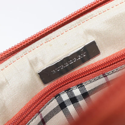 Burberry Handbag Leather, Orange, Leather, Handbag