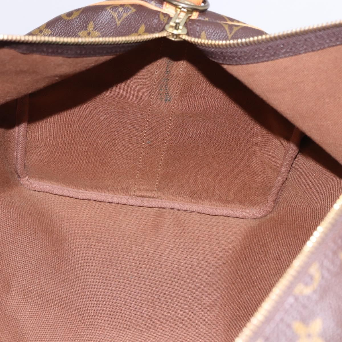 Louis Vuitton Keepall Bandoulière Monogram, Brown, Canvas, Travel Bag