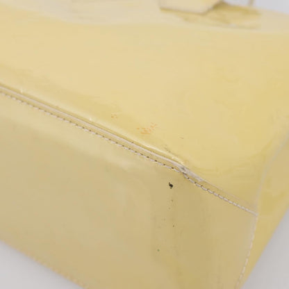 Louis Vuitton Wilshire Monogram Vernis, Yellow, Patent Leather, Handbag