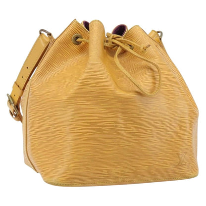 Louis Vuitton Petit Noe Epi Leather, Yellow, Leather, Shoulder Bag