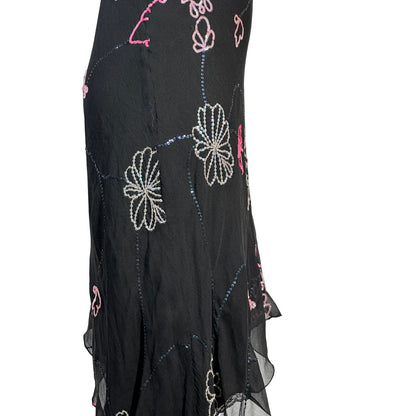 PINKO Sequin Asymmetrical Slip Dress