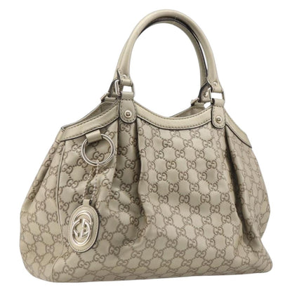 Gucci Sukey Guccissima Leather, Gold, Canvas, Tote Bag