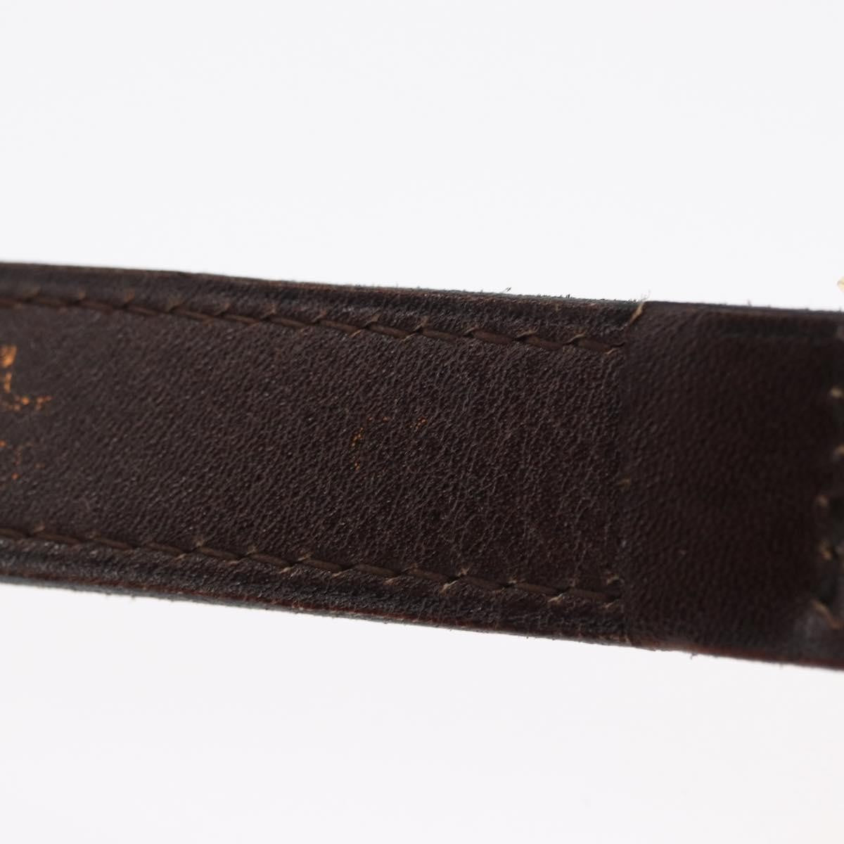Chanel Vintage Double CC Leather, Brown, Leather, Belt