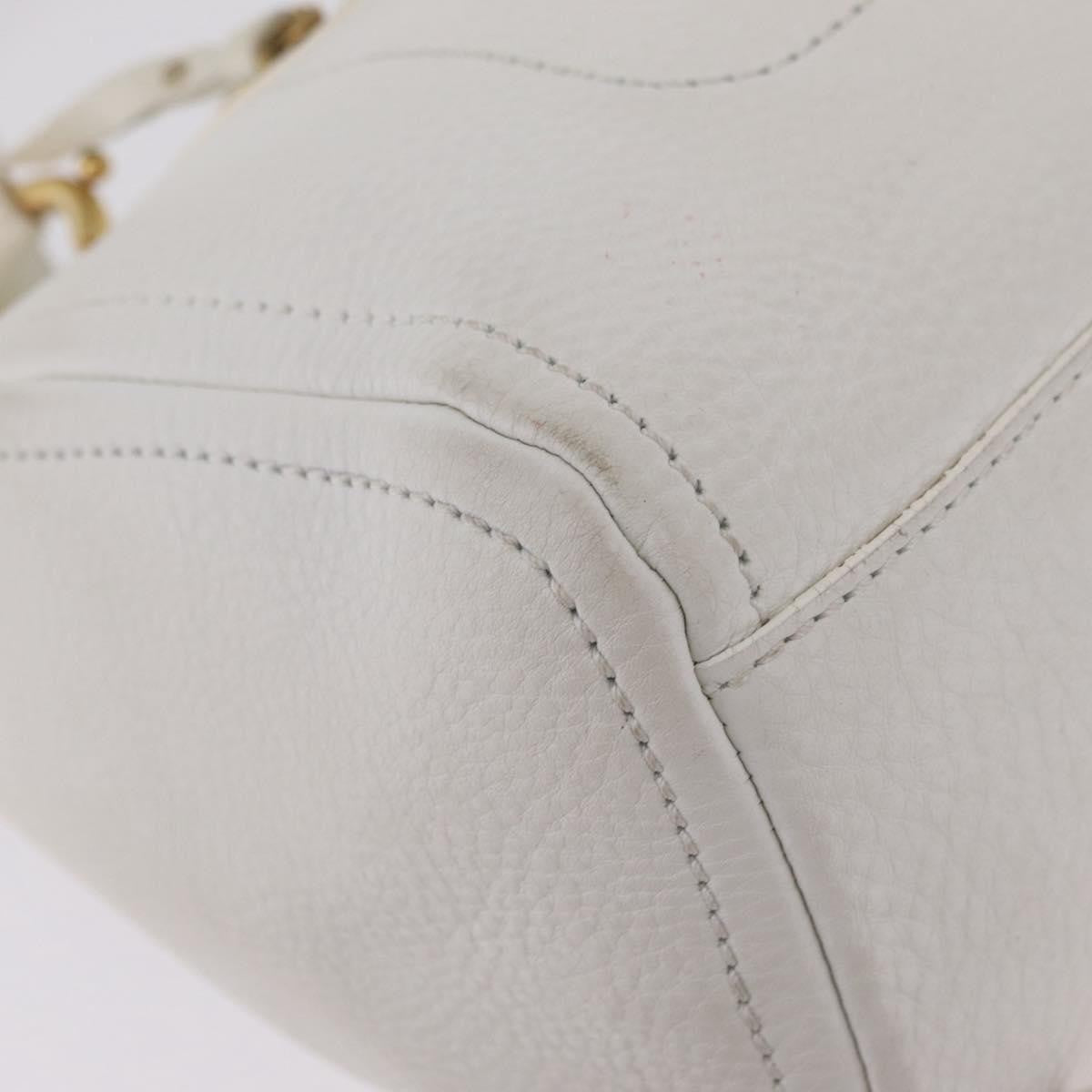 Celine Handbag Leather, White, Leather, Handbag