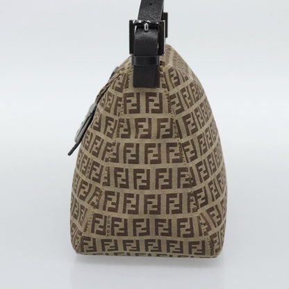 Fendi Mamma Baguette Canvas, Beige, Canvas, Handbag