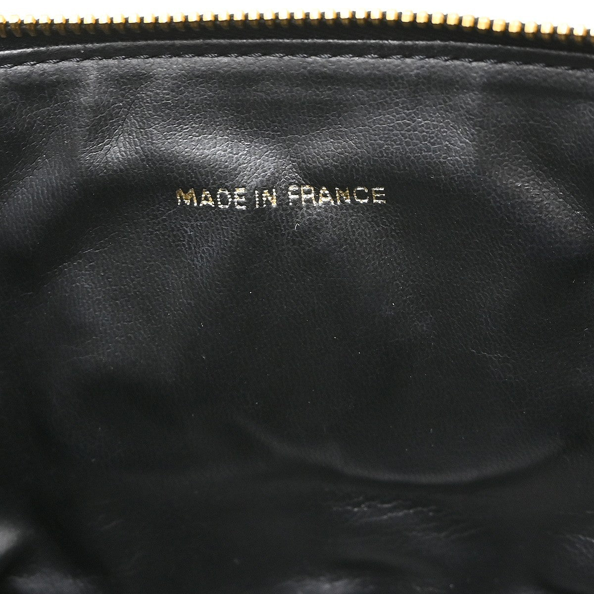 Chanel Vintage Timeless Cosmetic Case Caviar, Black, Leather, Handbag