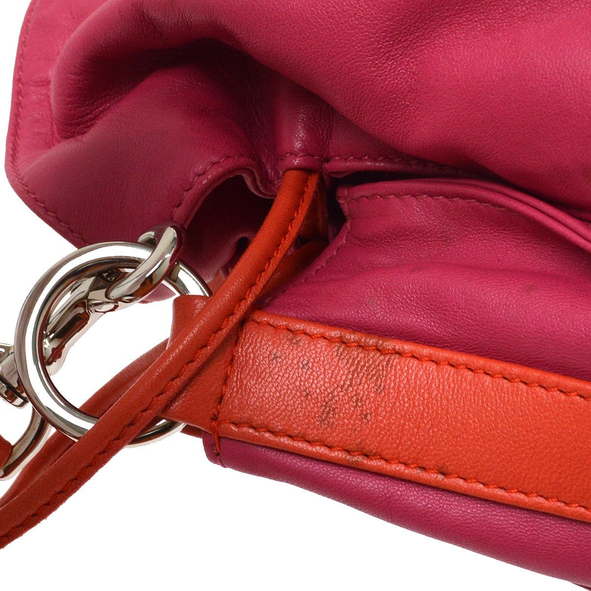 Loewe Flamenco Leather, Pink, Leather, Handbag