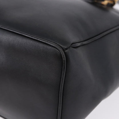 Christian Dior Vintage Lady Dior Leather, Black, Leather, Handbag