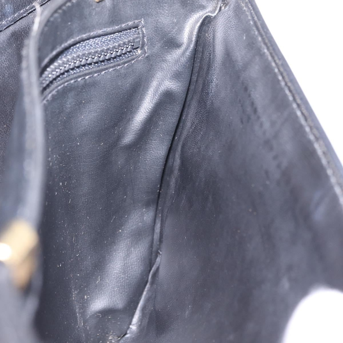 Celine Flap Shoulder Leather, Black, Leather, Shoulder Bag