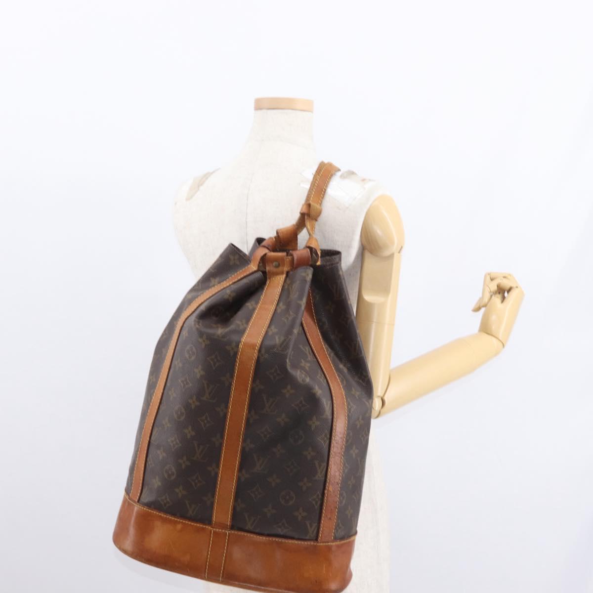 Louis Vuitton Randonnee Pochette Monogram Coated Canvas, BROWN, CANVAS, Handbag