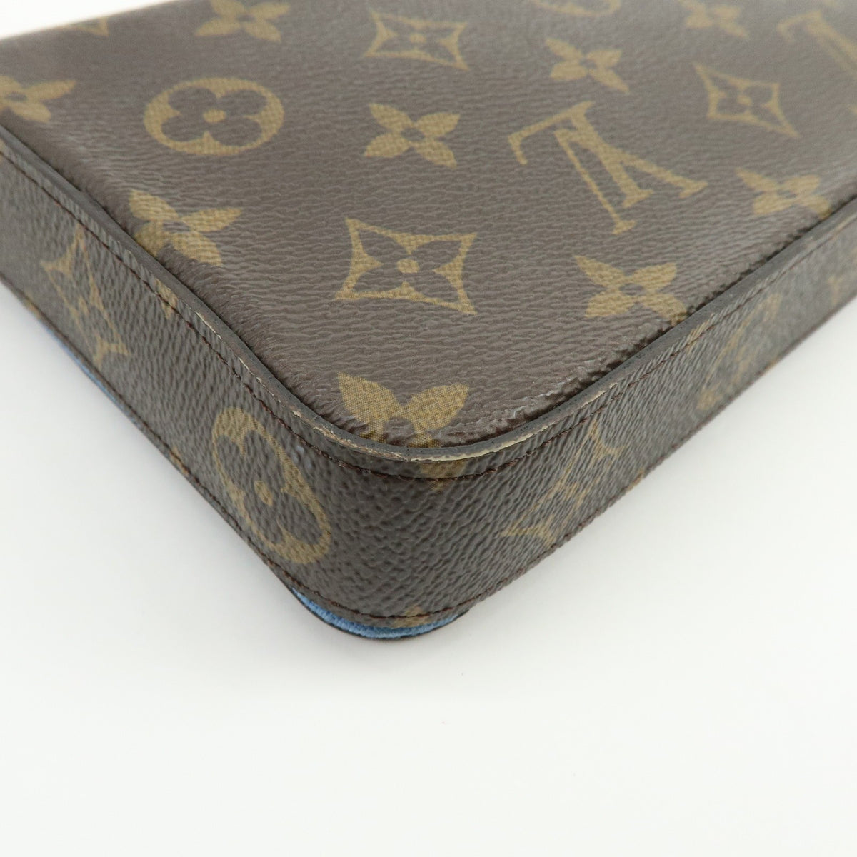 Louis Vuitton Felicie Pochette Limited Edition Vivienne Xmas Monogram Canvas, Brown, Canvas, Clutch