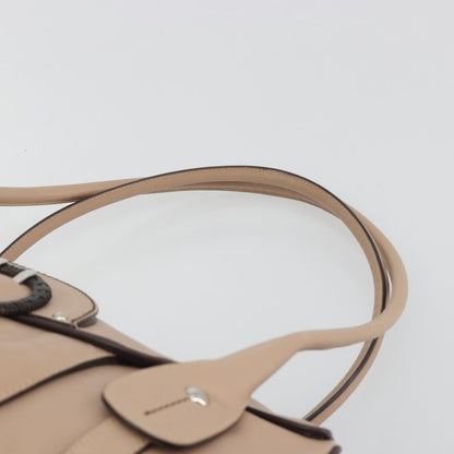 Salvatore Ferragamo Gancini Leather, Beige, Leather, Crossbody Bag
