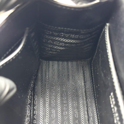 Prada Monochrome Saffiano Leather, Black, Leather, Tote Bag