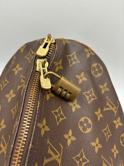 Louis Vuitton Keepall Monogram Canvas, Brown, Canvas, Travel Bag