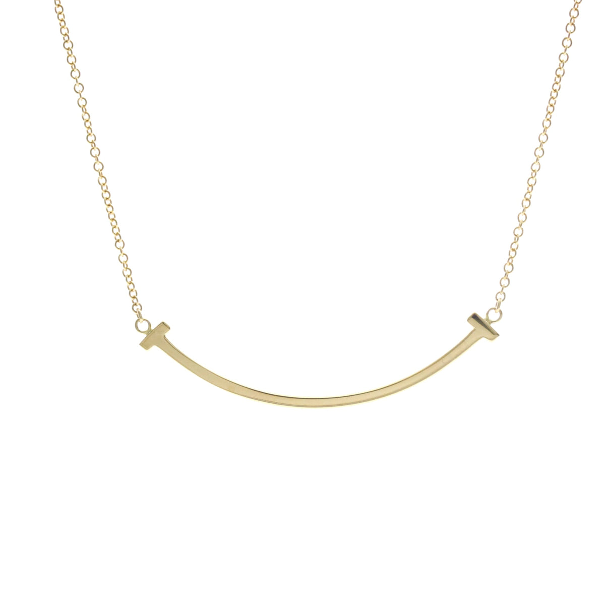 Tiffany & Co. T Smile Pendant 18K Yellow Gold, Gold, Yellow Gold, Necklace