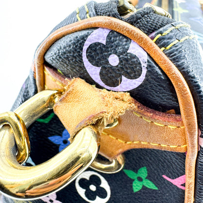 Louis Vuitton Rita Monogram Multicolor, Black, Canvas, Handbag