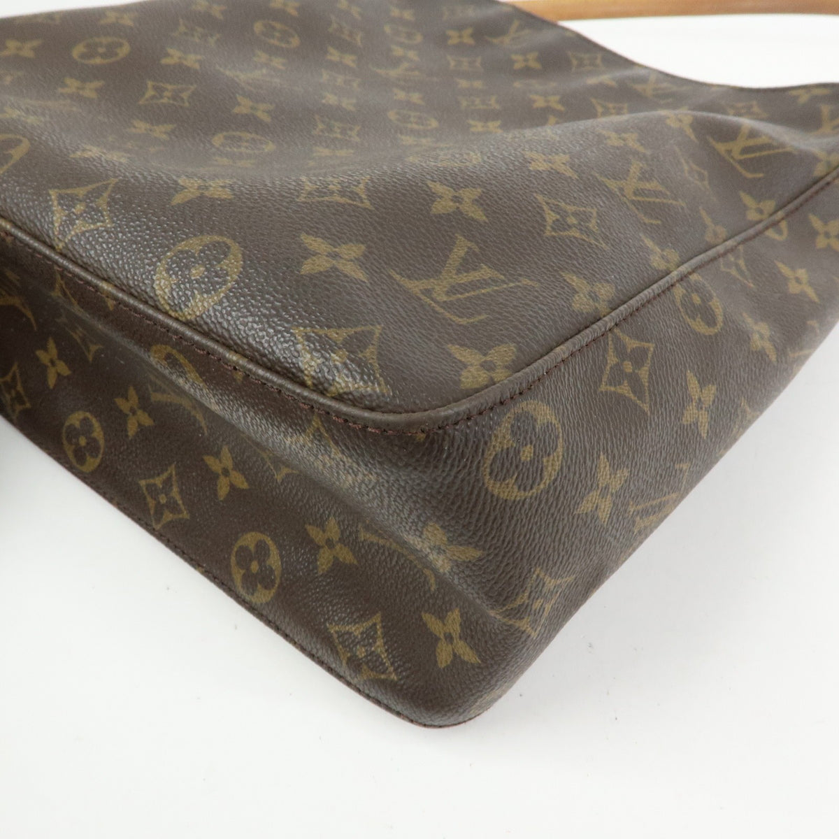 Louis Vuitton Looping Monogram Canvas, Brown, Canvas, Handbag