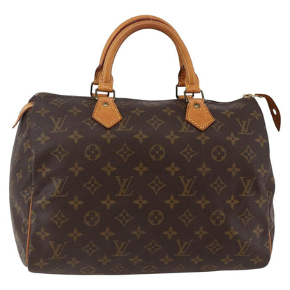 Louis Vuitton Speedy Handbag Monogram Canvas, BROWN, CANVAS, Handbag