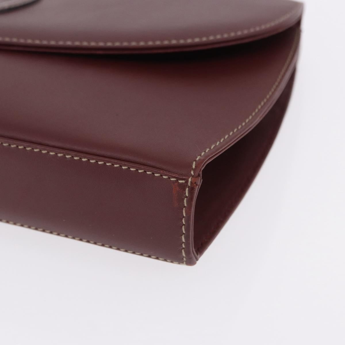Cartier Must de Cartier Clutch Leather, Burgundy, Leather, Clutch