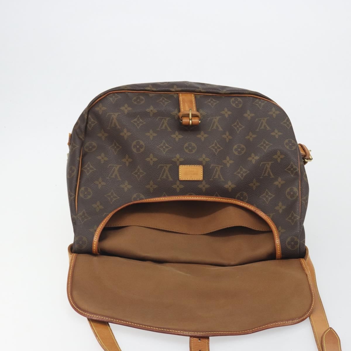 Louis Vuitton Saumur Monogram, Brown, Canvas, Shoulder Bag