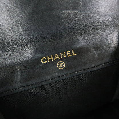 Chanel Vintage Timeless Bifold Caviar, Black, Leather, Wallet