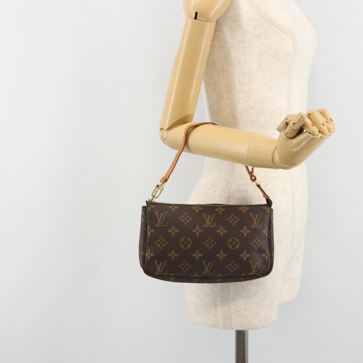 Louis Vuitton Pochette Accessoires NM Monogram Canvas, Brown, Canvas, Clutch