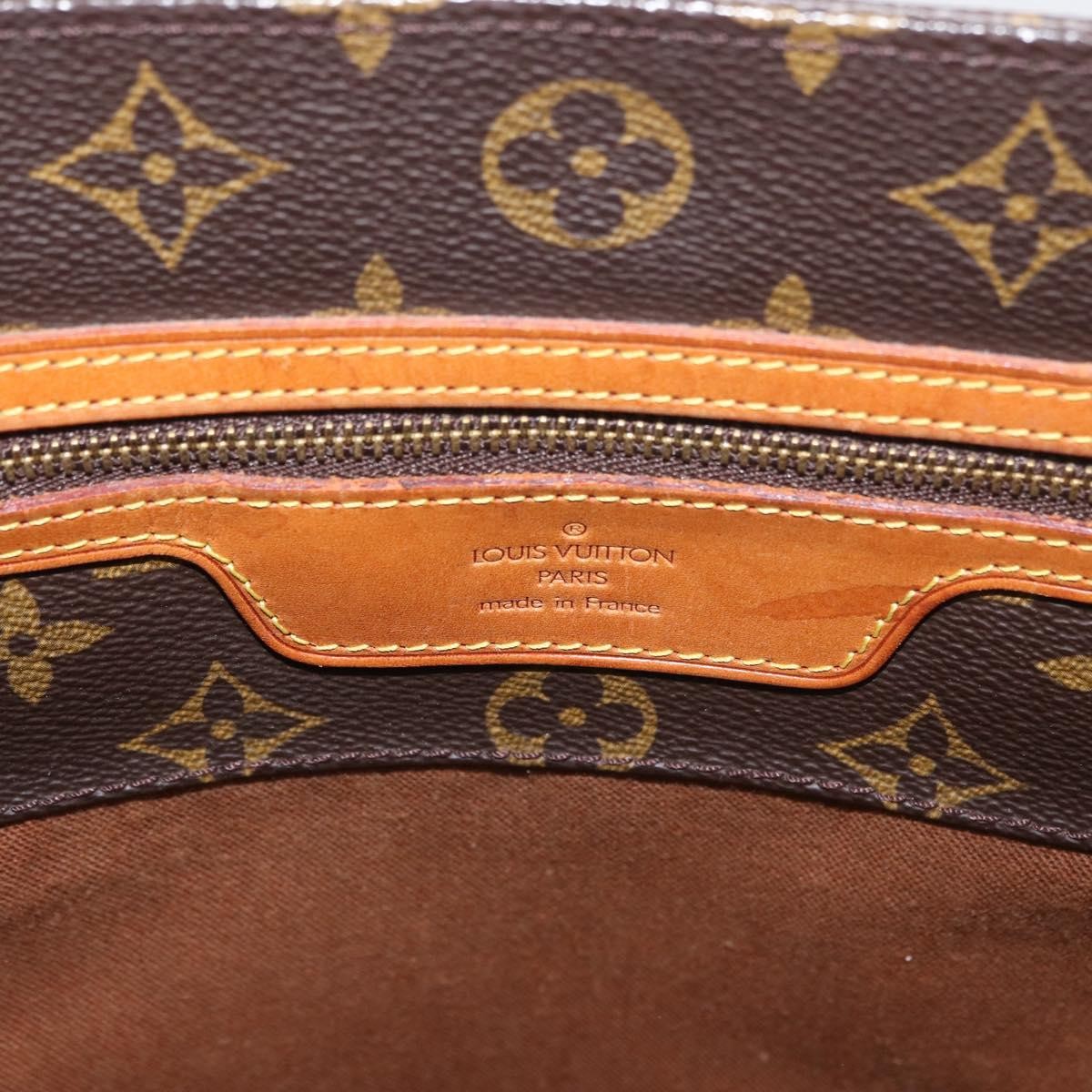 Louis Vuitton Shopping Sac Monogram Canvas, Brown, Canvas, Handbag