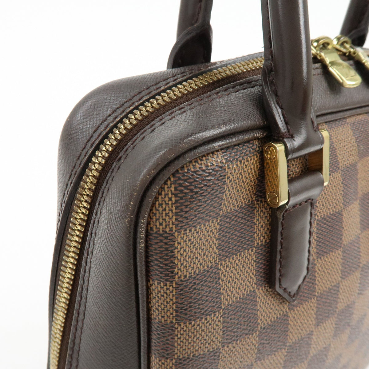 Louis Vuitton Brera Damier, Brown, Canvas, Handbag