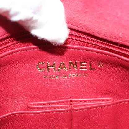 Chanel Pagoda Flap Bag Suede and Lambskin, PINK, SUEDE, Shoulder bag