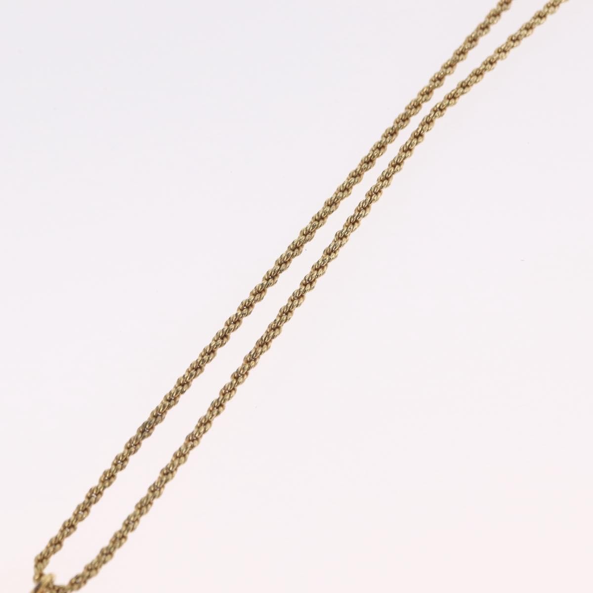 Christian Dior CD Pendant Metal, Gold, Metal, Necklace