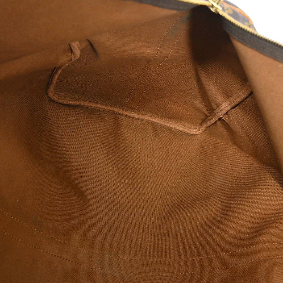 Louis Vuitton Keepall Bandoulière Monogram, Brown, Canvas, Travel Bag