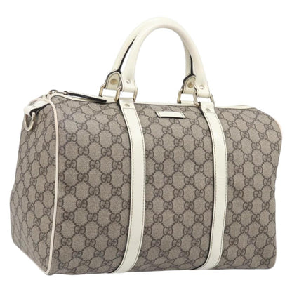 Gucci Joy Boston GG Coated Canvas, Beige, PVC, Handbag
