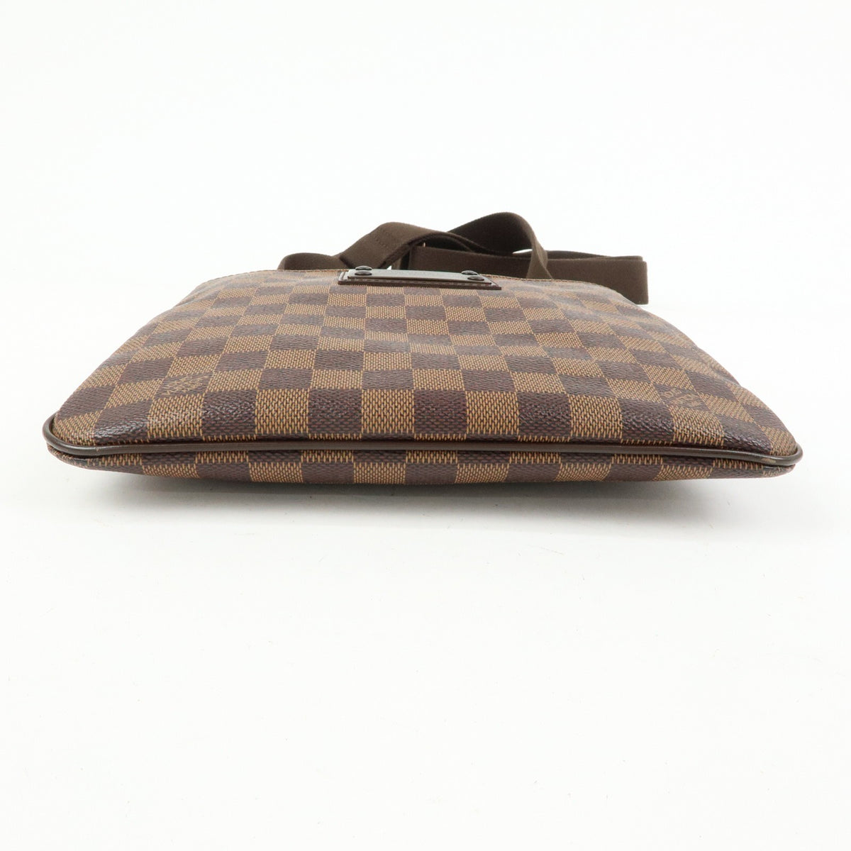 Louis Vuitton Brooklyn Pochette Plate Damier, Brown, Canvas, Clutch