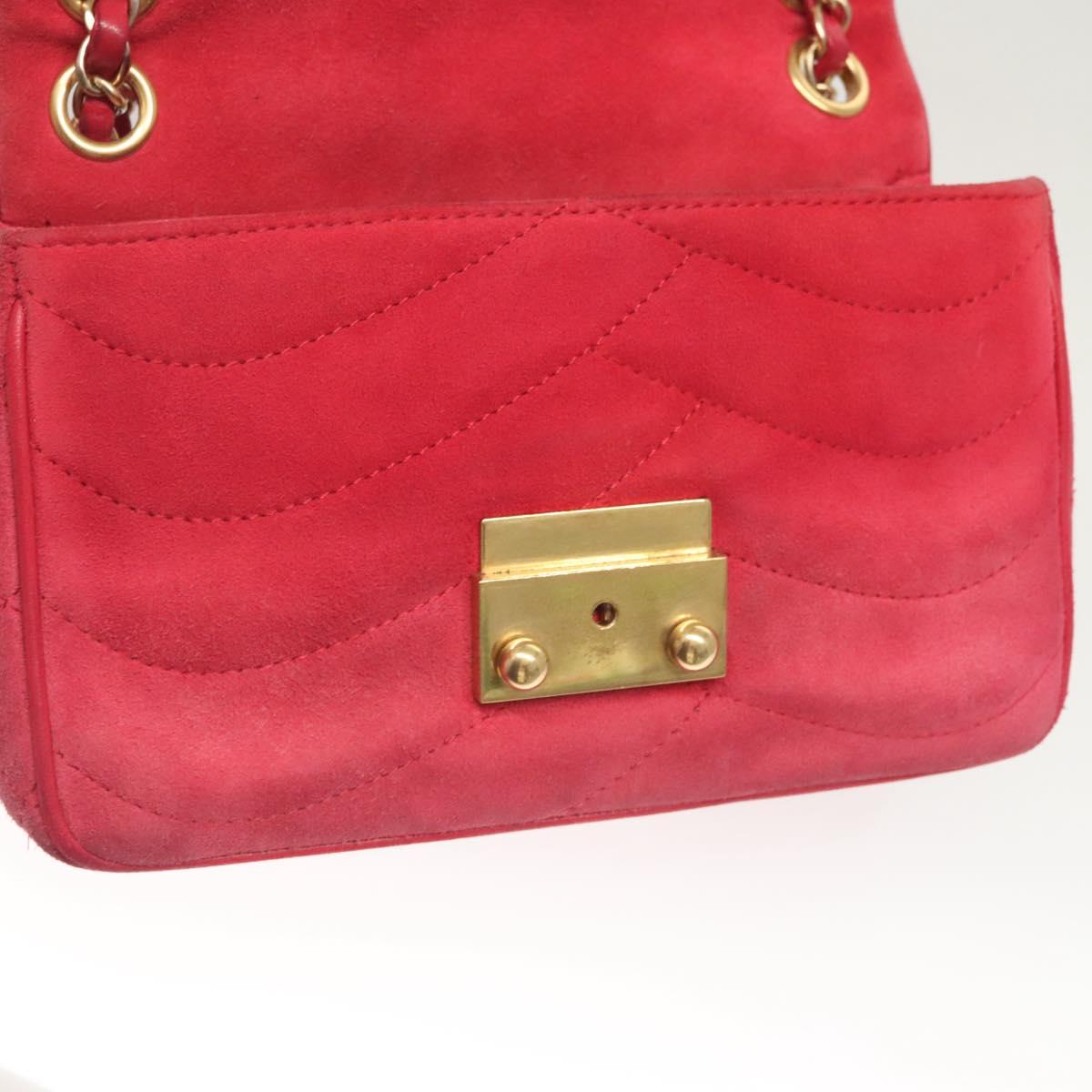 Chanel Pagoda Flap Bag Suede and Lambskin, PINK, SUEDE, Shoulder bag