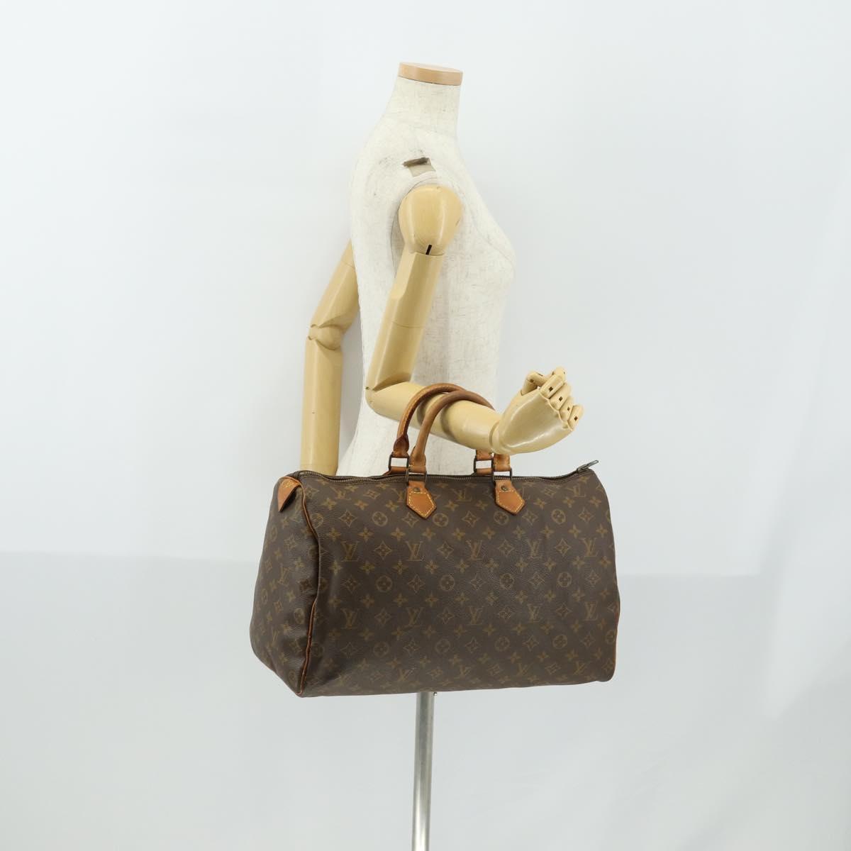 Louis Vuitton Speedy Handbag Monogram Canvas, BROWN, CANVAS, Handbag