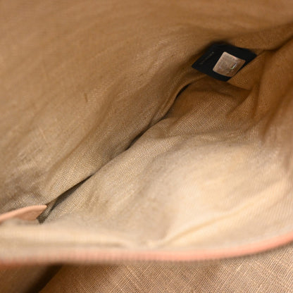 Fendi Roll Selleria Leather, Orange, Leather, Tote Bag