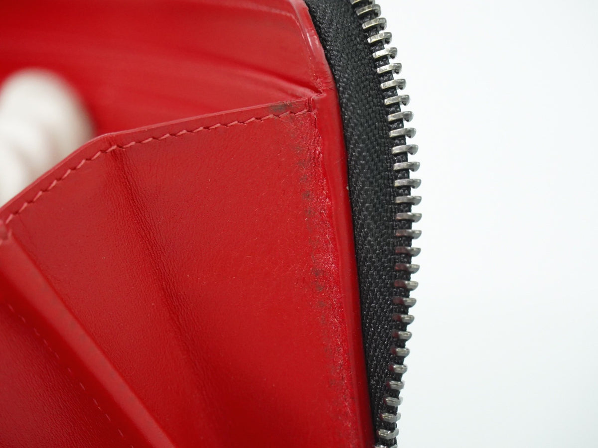 Christian Louboutin Panettone Spiked Leather, Black, Leather, Wallet