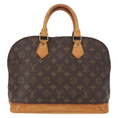 Louis Vuitton Alma Handbag Monogram Canvas, BROWN, CANVAS, Handbag