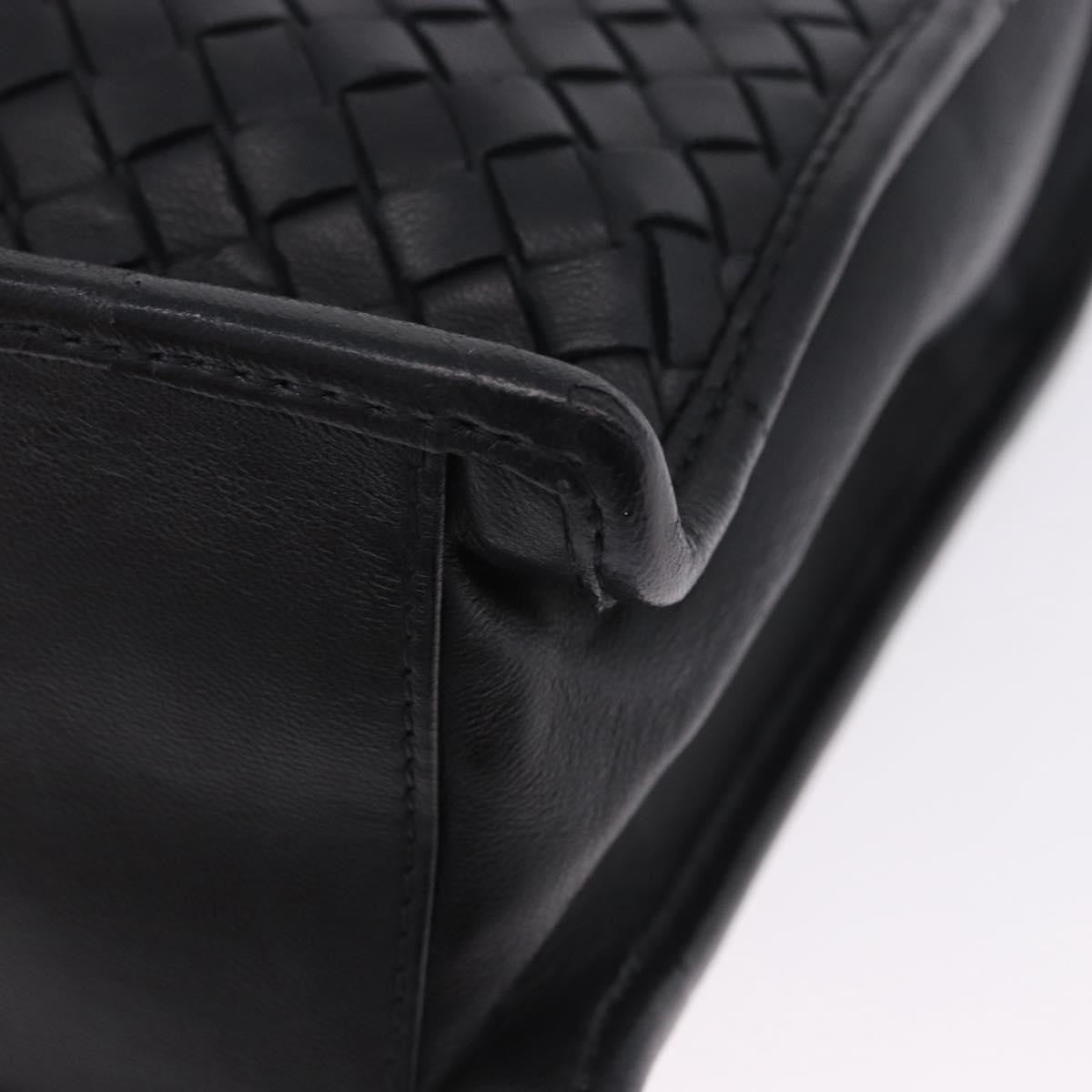 Bottega Veneta Envelope Intrecciato Nappa, Black, Leather, Briefcase